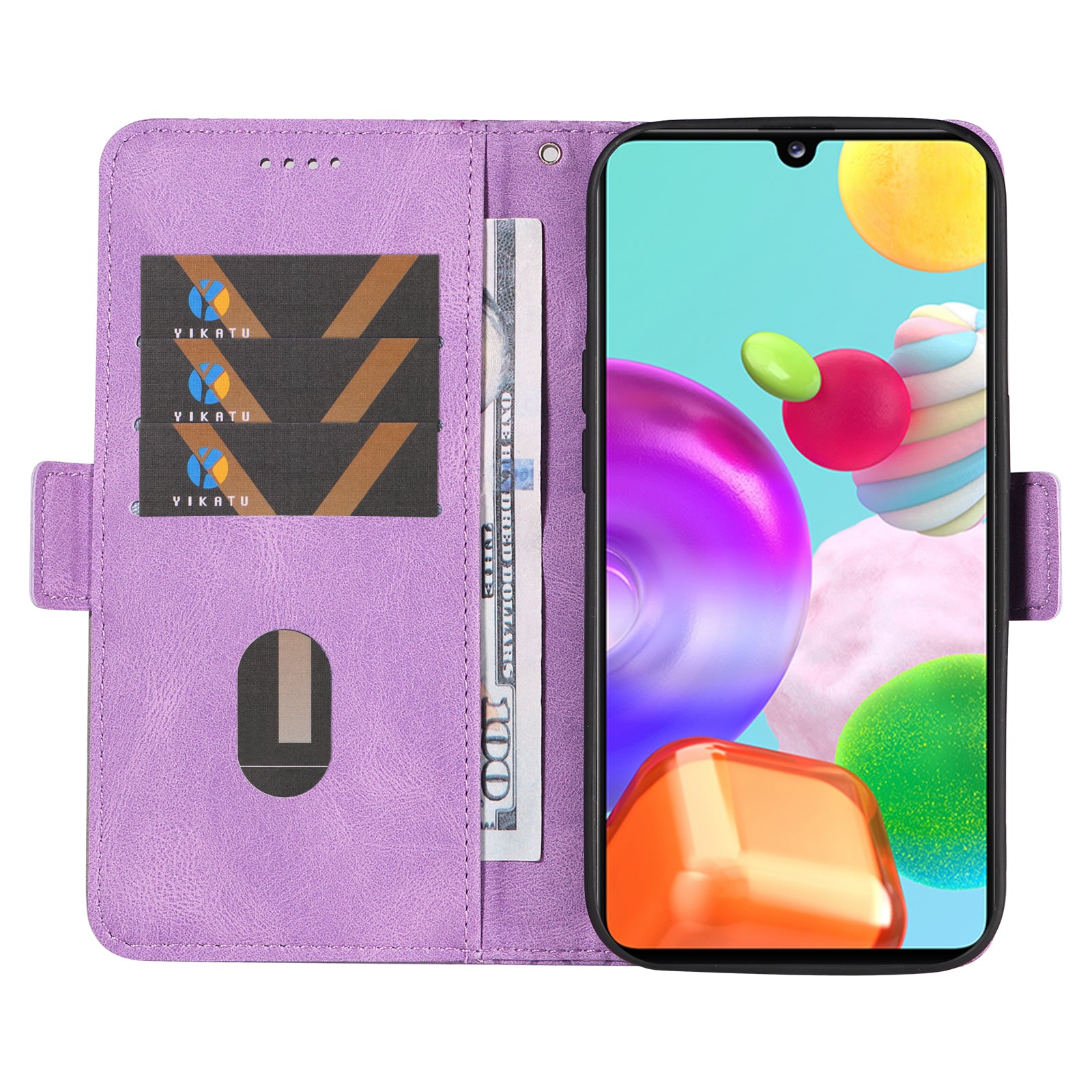 Color Splicing Case for Samsung Galaxy A41 (Global Version) Rhombus Imprinted Leather Wallet Stand Phone Cover Color Splicing Case for Samsung Galaxy A41 (Global Version) Rhombus Imprinted Leather Wallet Stand Phone Cover